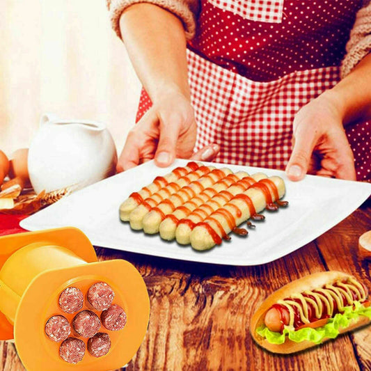Fabricante de perritos calientes, exprimidor de tiras de carne, plástico, para hacer salchichas, pasta, albóndigas, prototipado rápido, herramienta de bricolaje, utensilios de cocina