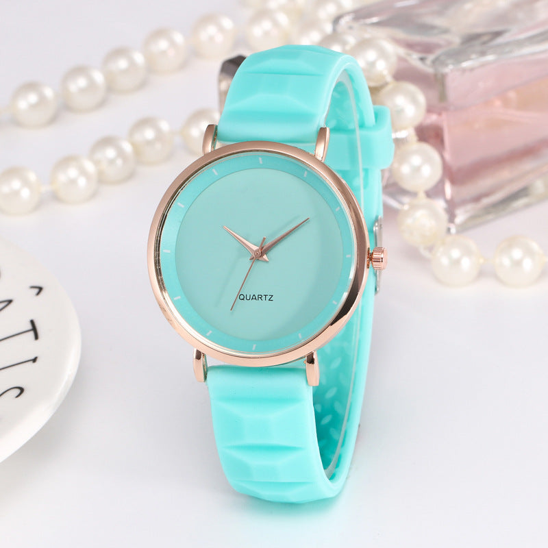 Relojes casuales de silicona de gelatina para hombres y mujeres