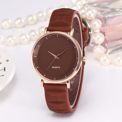 Relojes casuales de silicona de gelatina para hombres y mujeres