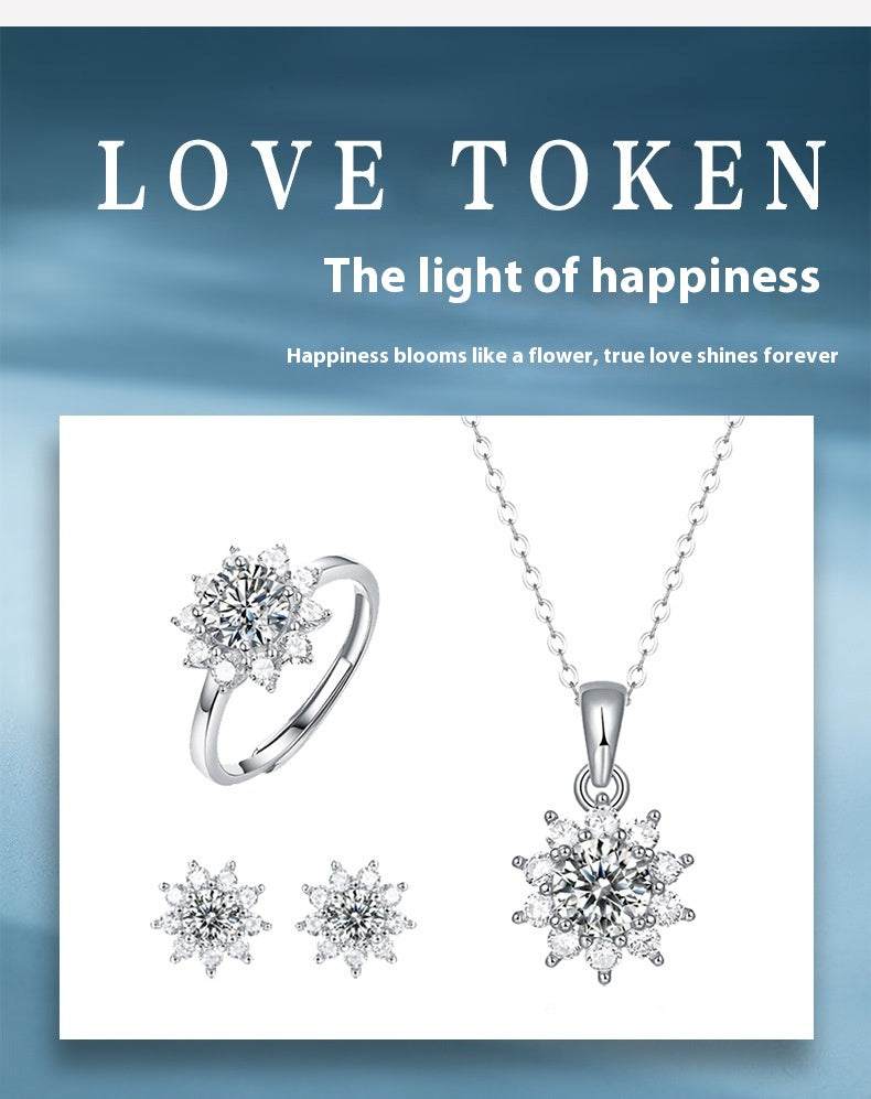 Pendentif porte-bague en argent 925, ornement de bijoux, série First Snow, collier déesse