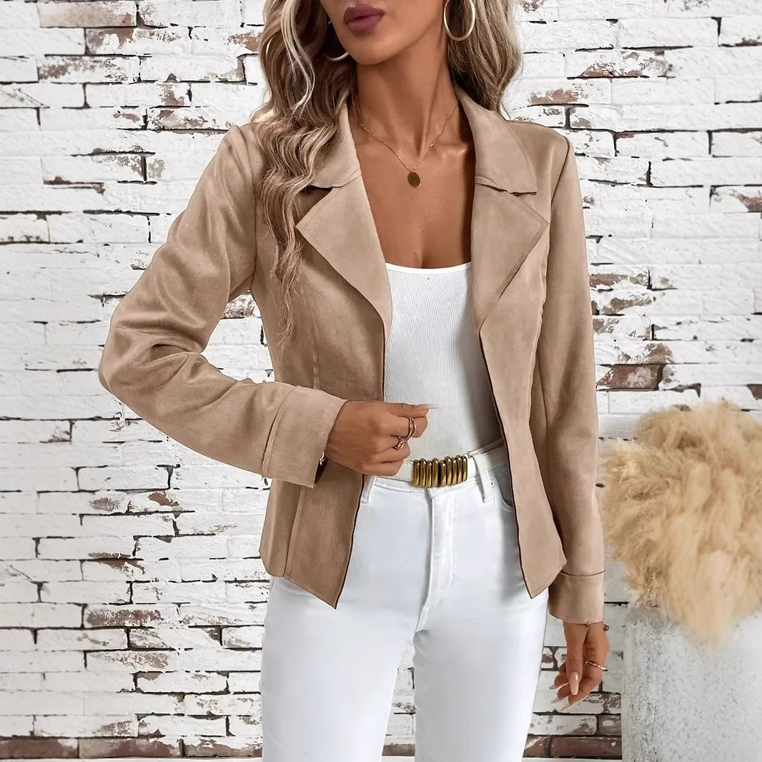 Chaqueta Cárdigan Elegante Entallada de Otoño e Invierno para Mujer