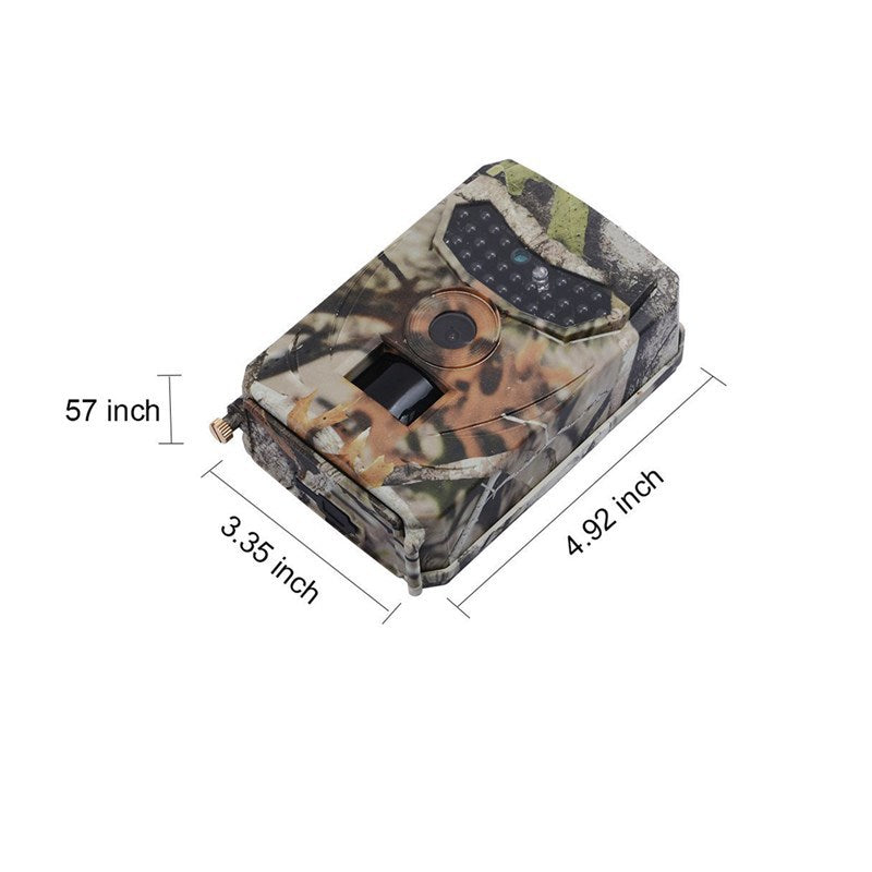 Caméra de Chasse 1080P Caméra de Jeu pour Extérieur Caméra de Surveillance de la Faune Capteur PIR Vision Nocturne Infrarouge
