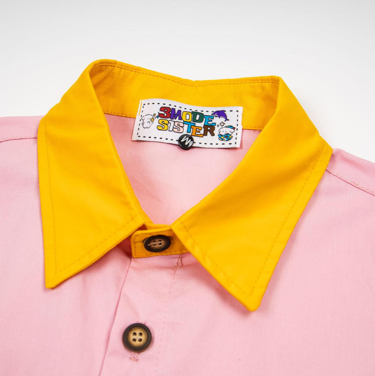 Camiseta de manga corta bordada para niña