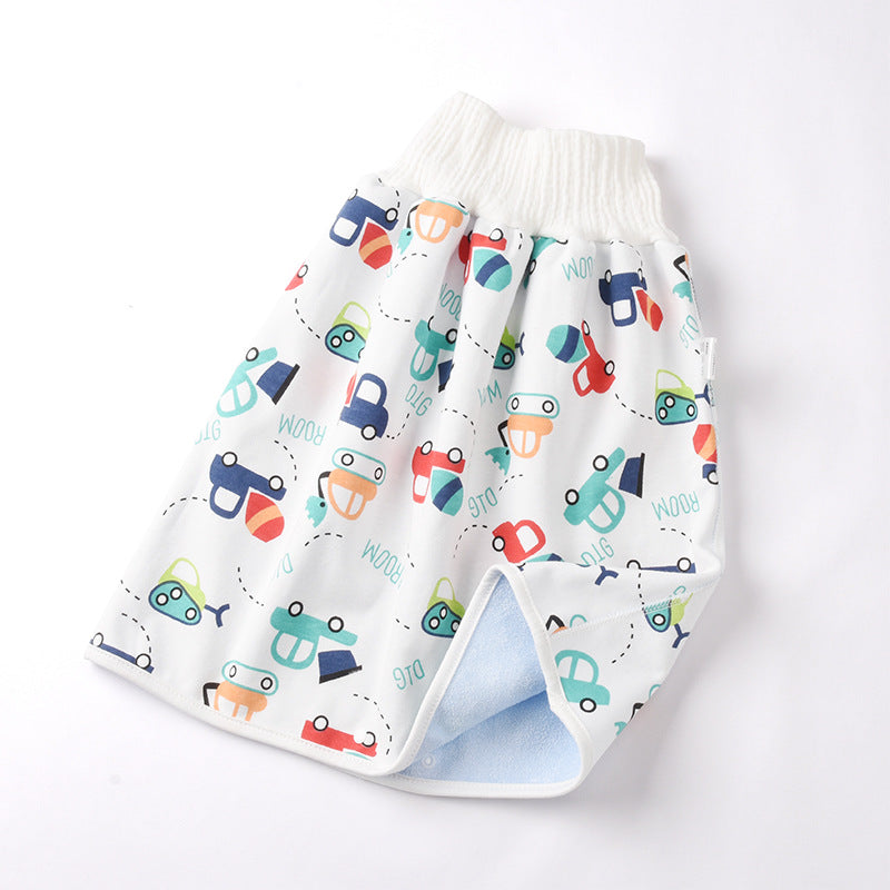 Jupe-couche bébé en coton et fibre de bambou