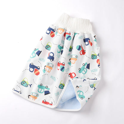 Jupe-couche bébé en coton et fibre de bambou