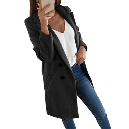 Manteau en laine mi-long