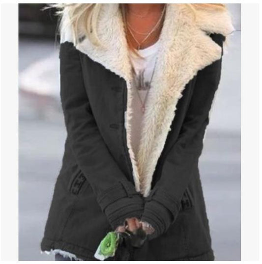 Abrigos de invierno cálidos para mujer, nuevo estilo