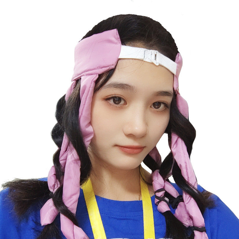 Bigoudis Ruban Serre-tête en Soie Rouleaux à Cheveux DIY Outils de Coiffure pour Femmes