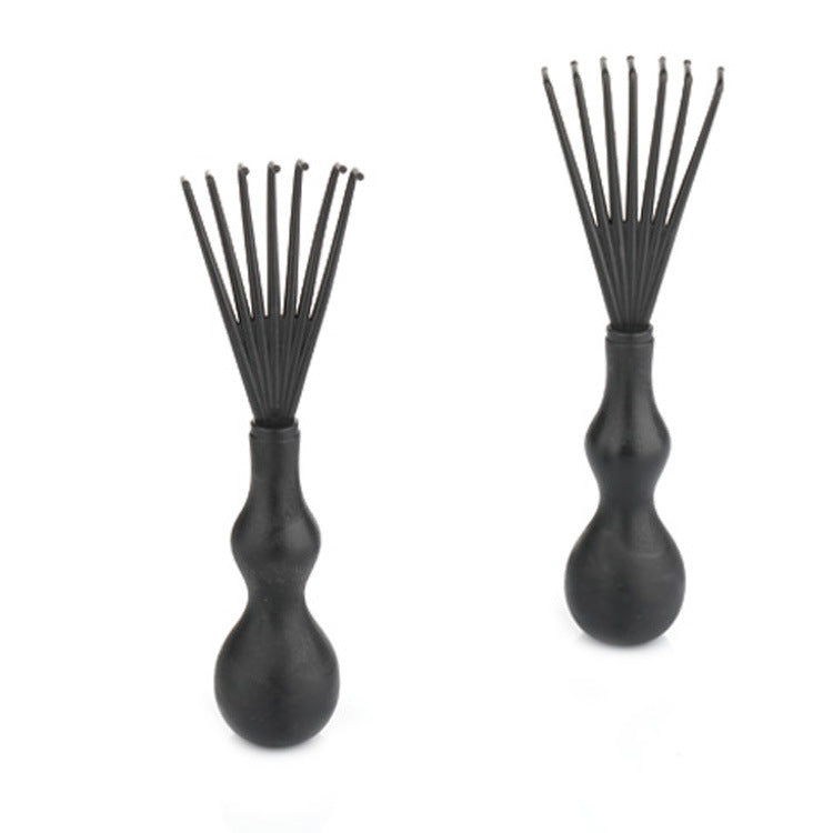 Cepillo para el cabello antinudos Brushy, desenredante para mujer, cerdas de nailon, masajeador de cuero cabelludo, peine para el cabello