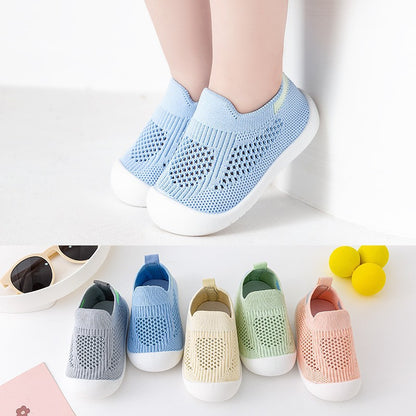 Chaussures Bébé Tout-petit Semelle Souple Antidérapantes Légères en Tissu Volant