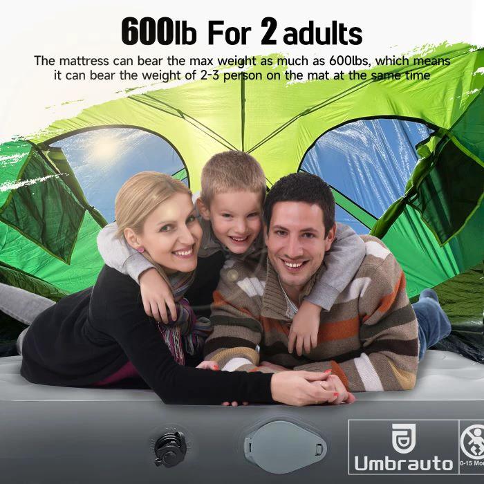 Umbrauto Built-in Pump Truck Bed Air Mattress for 5.5-5.8ft Auto Inflate Short Truck by eprolo