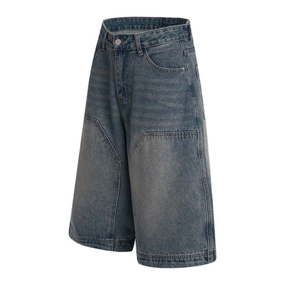 Vintage-inspired cropped denim
