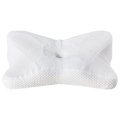 2-Pack memory foam cooling pillow for neck support for side sleepers, white