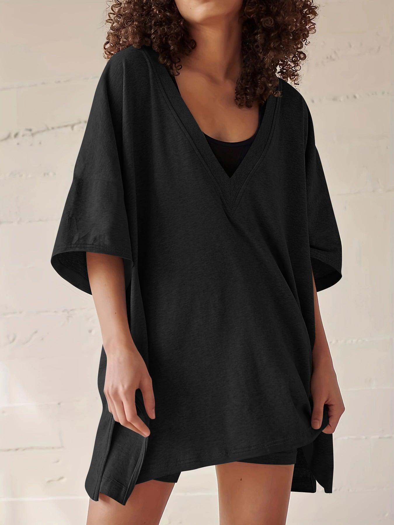 Ensemble deux pièces short et t-shirt décontracté pour femme