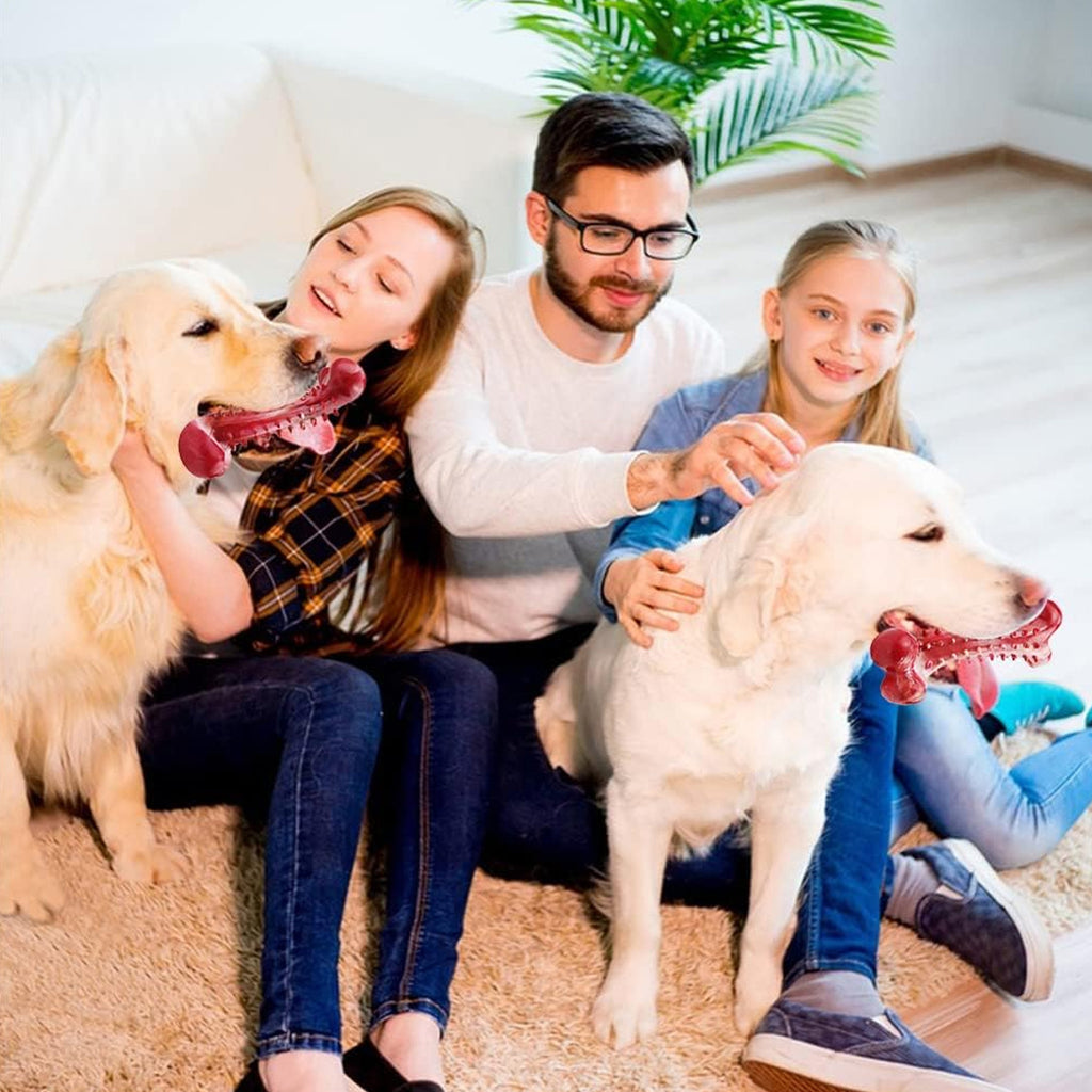 Juguete masticable de caucho natural apto para perros agresivos - Duradero y resistente, apto para perros que muerden objetos pesados