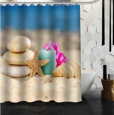 Waterproof Shower Curtain Bathroom Curtain Beach Spa Shower Curtain by eprolo