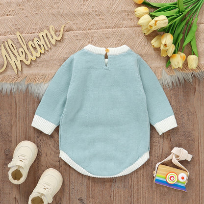 Barboteuse Triangle Jacquard Lapin Bébé