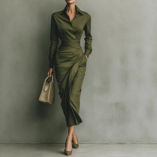 New Slim-fit Long-sleeved Dress For Women