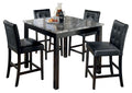 Maysville - Square Counter TBL Set (Set of 5) - Black-0
