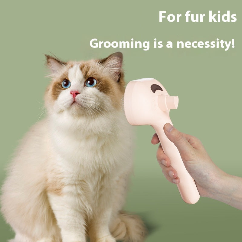 Pulverizador para mascotas Peine eliminador de pelo para mascotas Cepillo de limpieza Accesorios para gatos Herramientas de aseo para perros Peine humidificador de niebla de agua para desenredar Suministros para mascotas
