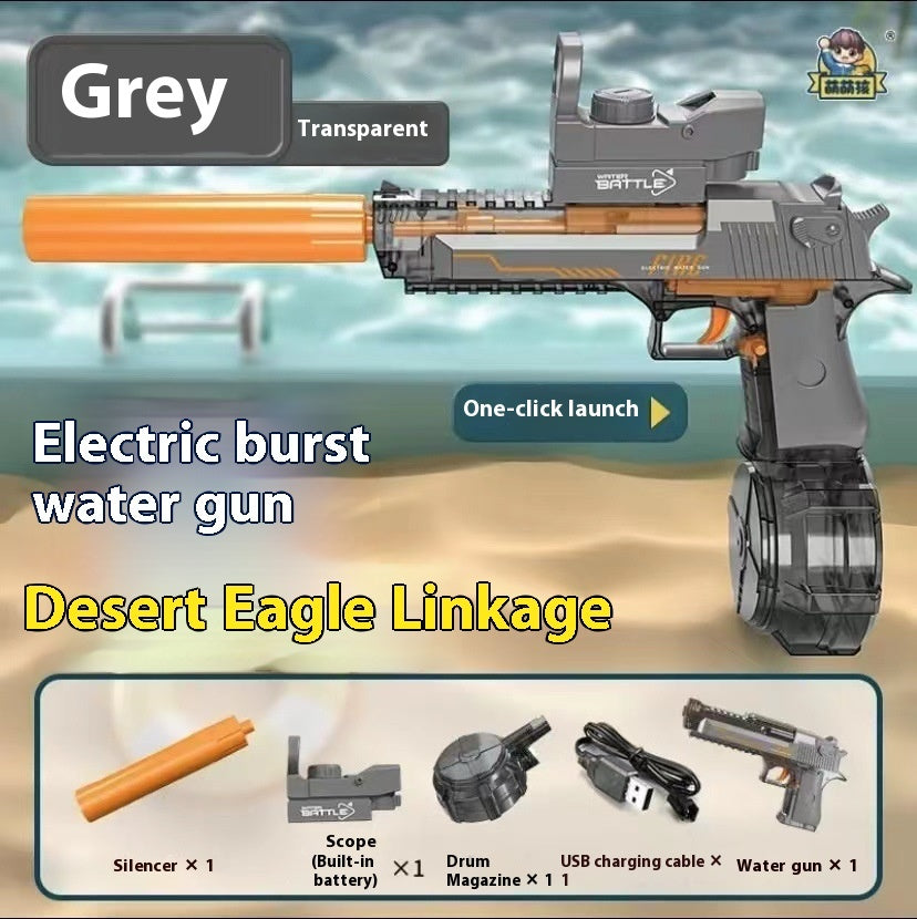 Nouveau Pistolet à Eau Électrique à Effet de Lumière de Feu