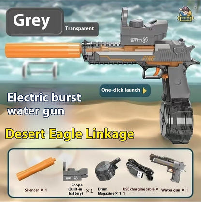Nouveau Pistolet à Eau Électrique à Effet de Lumière de Feu