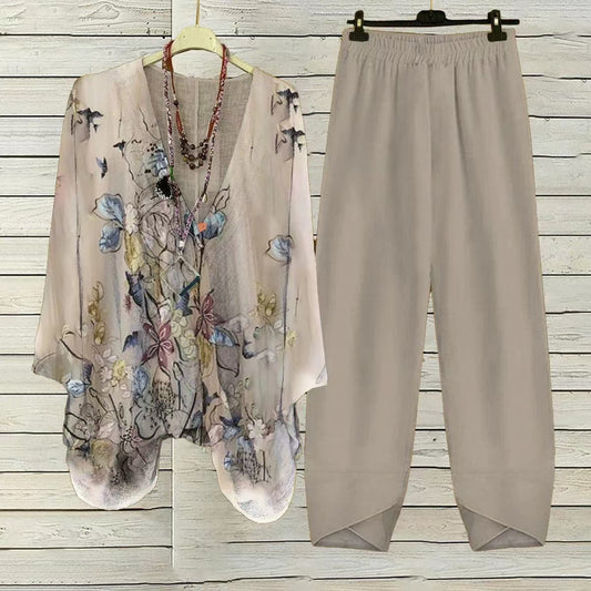 Women's Clothing Digital Printed Round Neck Fashion Sports