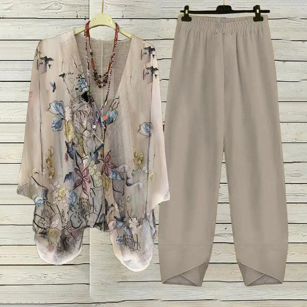 Women's Clothing Digital Printed Round Neck Fashion Sports