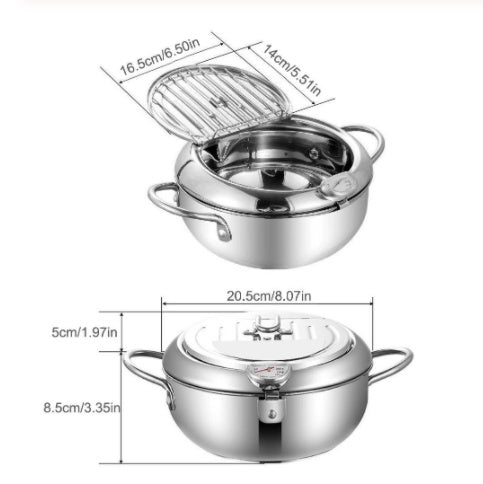 Panier de friture télescopique pliant en acier inoxydable, panier à frites, outil de cuisine pour dégraisser