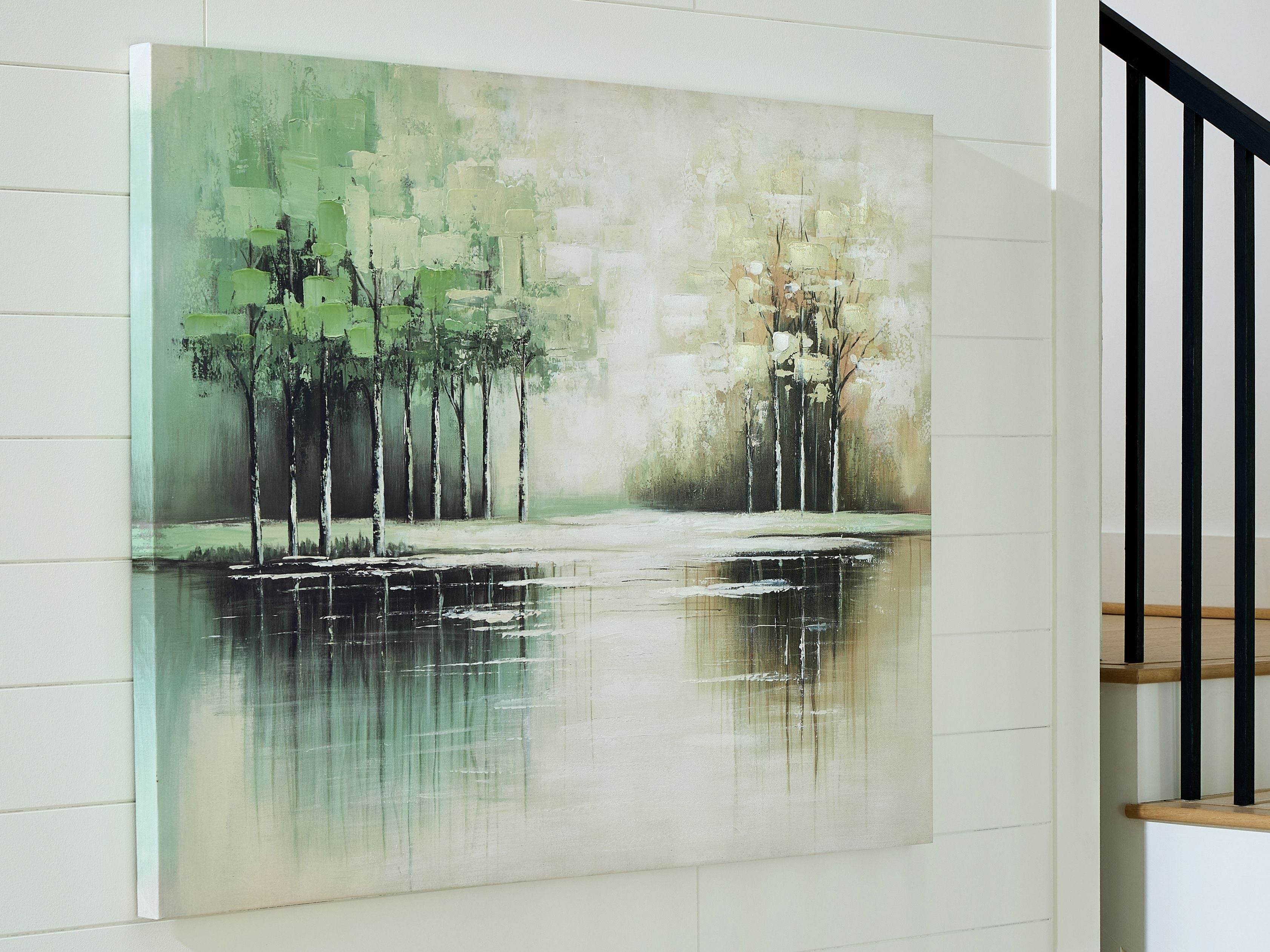 Garlenridge - Wall Art - Green / Tan / White-2