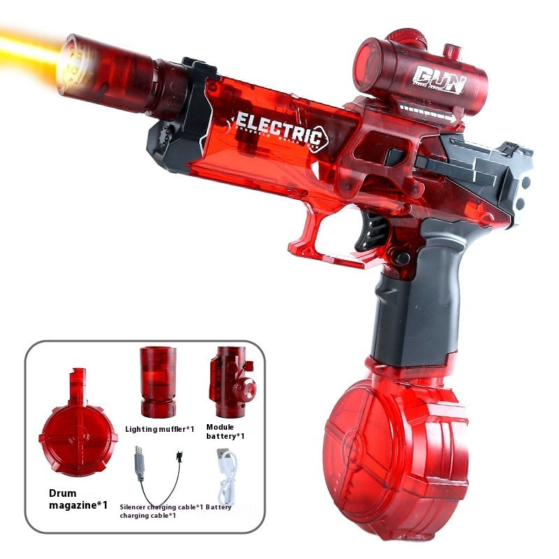 Nouveau pistolet à eau électrique Ice Mouse Ice Explosion, haute vitesse, tir continu, rechargement à liaison, grande capacité pour enfants