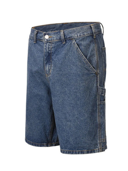 Bermudas de mezclilla lavada para hombre