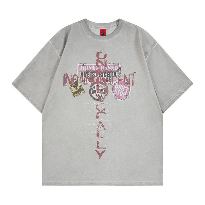 T-shirt demi-manches croisé