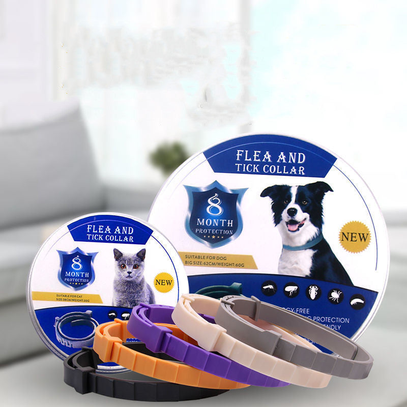 Collier anti-moustiques pour animaux de compagnie (chat et chien) - Collier répulsif anti-insectes ajustable - Accessoires pour animaux