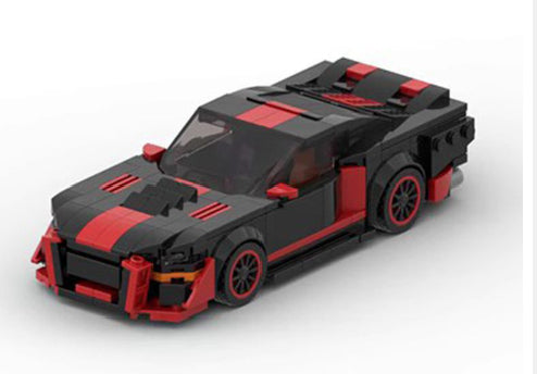 Construction de briques de course classique Speed 8 Grids Ford Mustang Shelby GT500