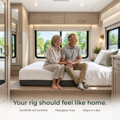 8 Inch RV Bunk (75 X 30 In.) Firm Gel Memory Foam Mattress