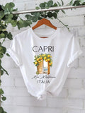 Pattern printed T-shirt