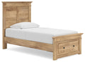 Makidern - Panel Storage Bed With Storage Footboard-3