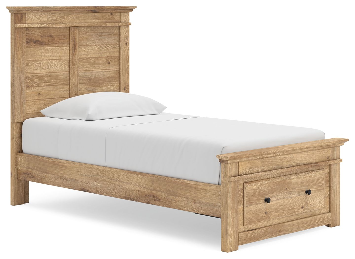 Makidern - Panel Storage Bed With Storage Footboard-3