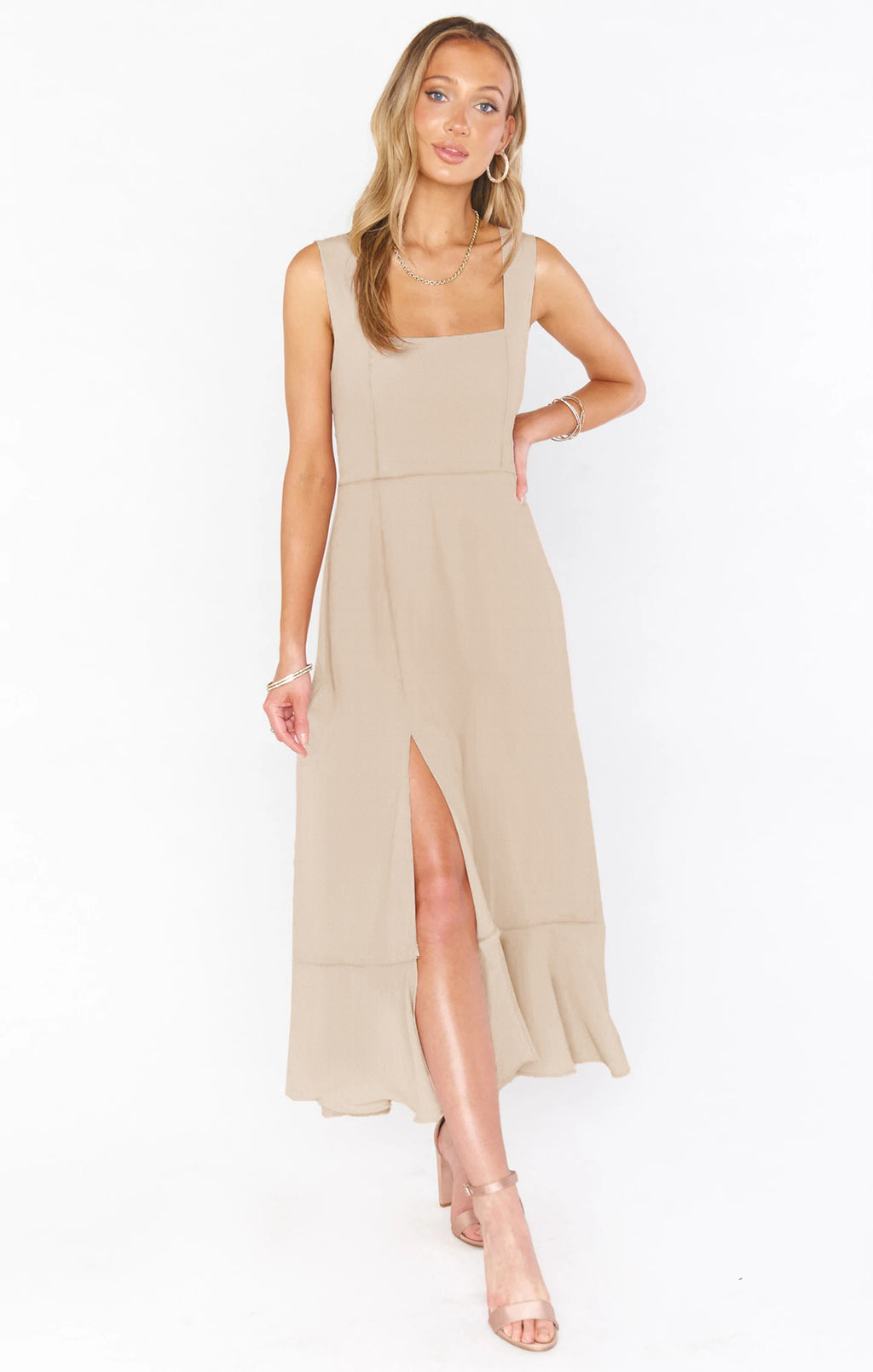 Vestido Dividido con Tirantes de Temperamento con Diseño de Cordones, Vestidos de Playa con Volantes de Moda de Verano para Mujer