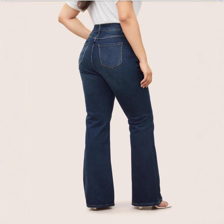 Jeans Femme Rétro Slim Amincissant Et Tendance