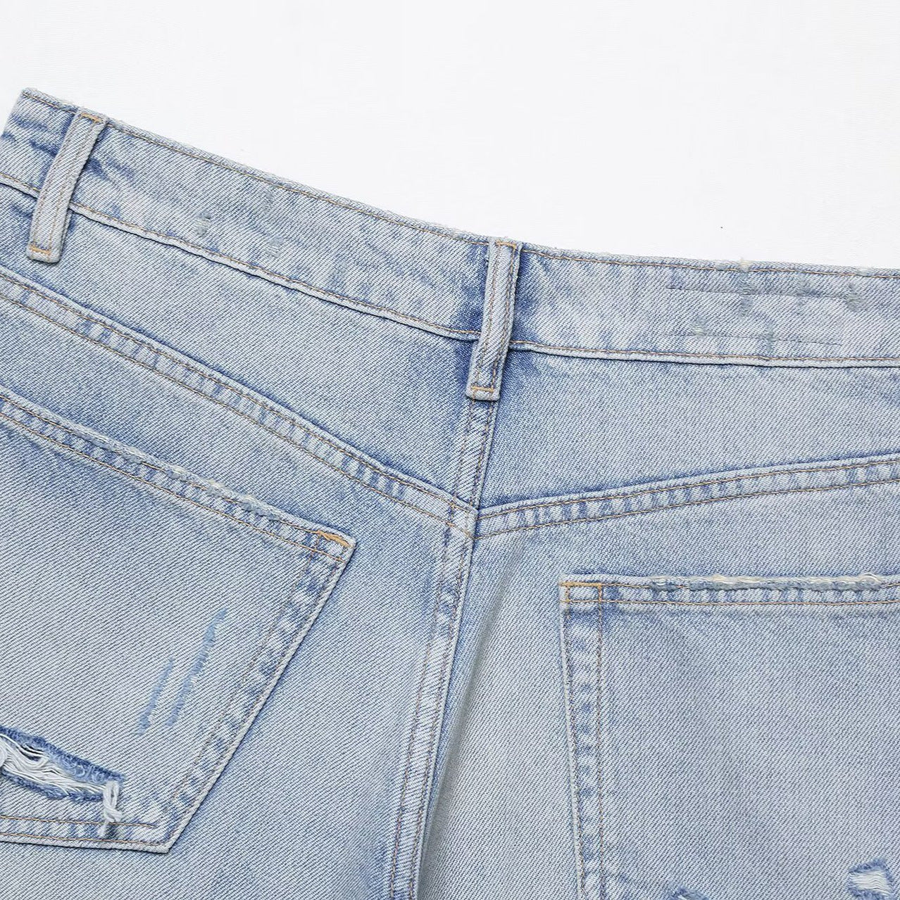 Pantalones cortos de mezclilla casuales y sueltos