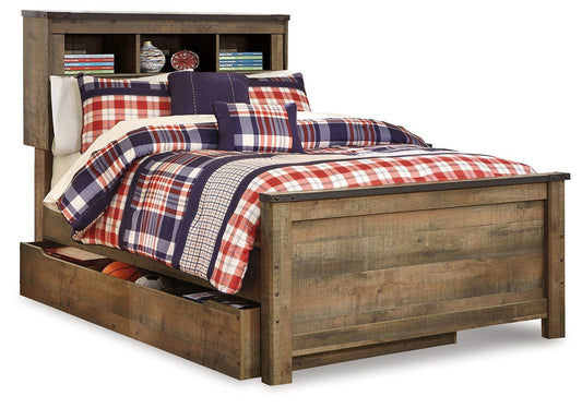 Trinell - Bookcase Storage Bed-1