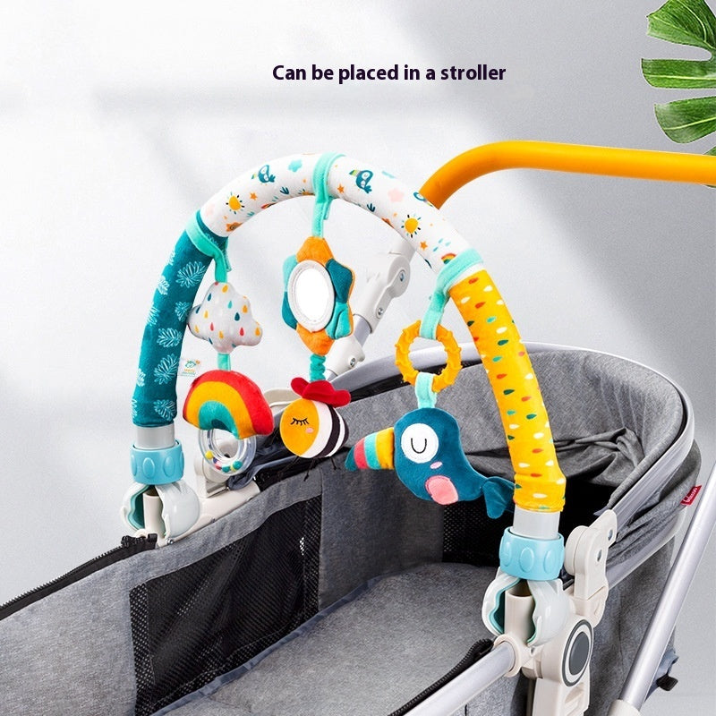 Campana de Cama Colgante para Bebé, Sonajero, Clip para Cuna de Bebé, Clip para Coche, Adornos, Juguete de Confort para Bebé