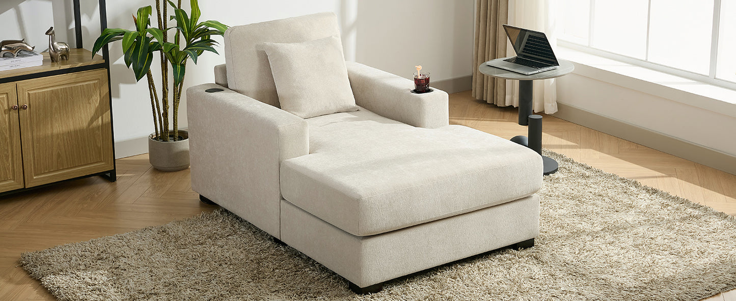 Tumbona oversized de 100.8 cm Sofá-diván de estilo moderno