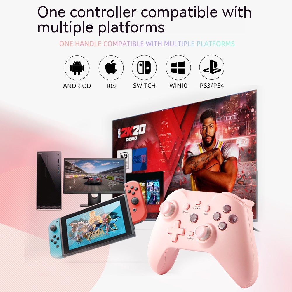 Manette de jeu sans fil Bluetooth compatible avec les jeux Android, iOS et PC