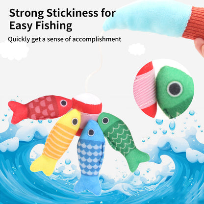 Jouets de Pêche Bébé en Tissu 3D Rampant Éveil Éducatif Précoce