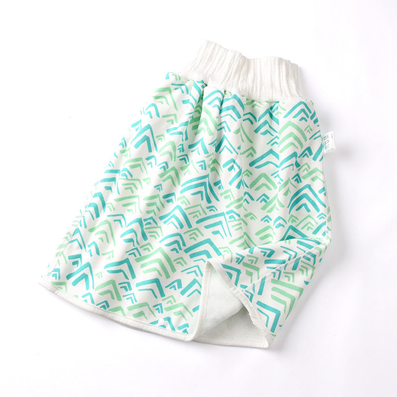 Jupe-couche bébé en coton et fibre de bambou