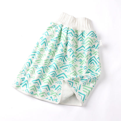 Jupe-couche bébé en coton et fibre de bambou