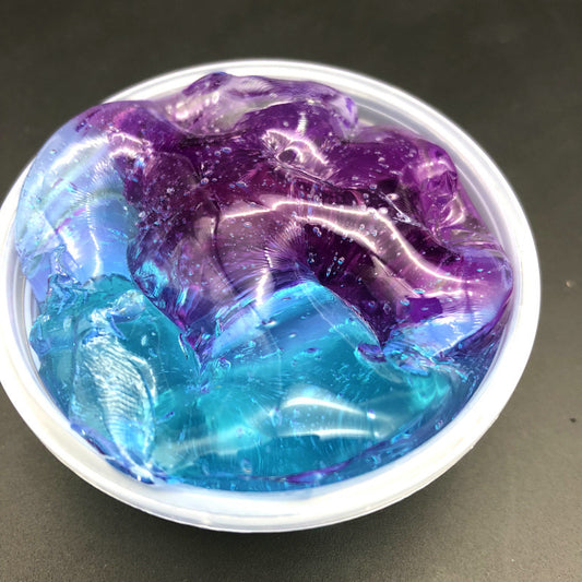 Slime boue de cristal multicolore dégradé, assorti aux couleurs